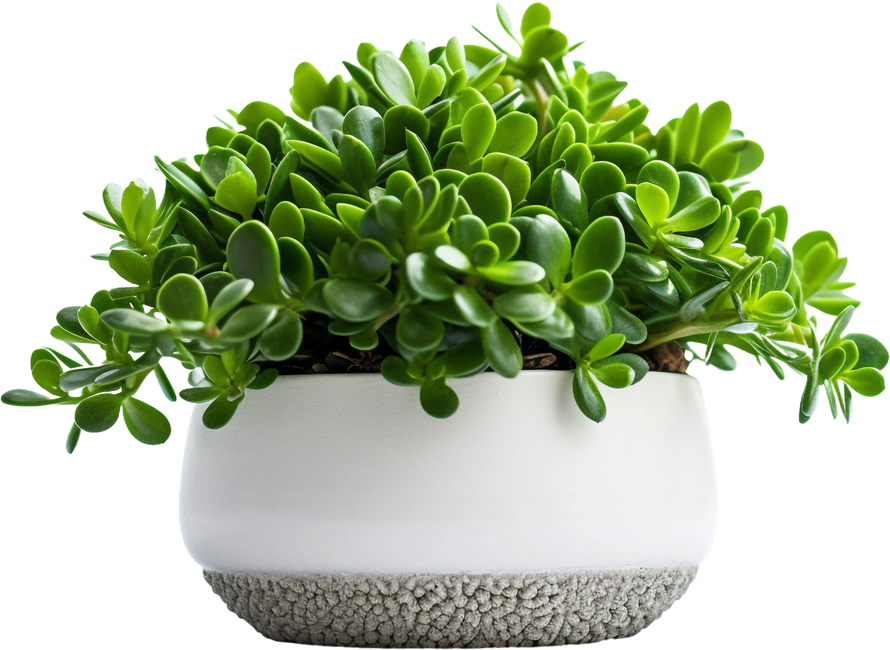 Housewarming plant gift. isolated object, transparent background